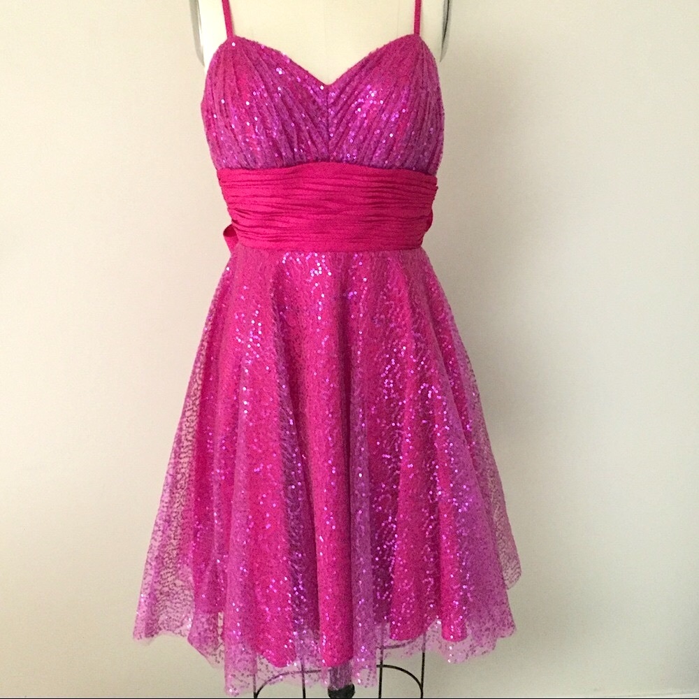 Mom Dad & Me Sequin Dress Size S